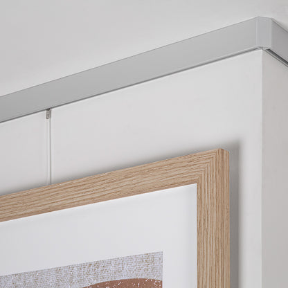 STAS cliprail max: integração perfeita com tetos planos para quadros.