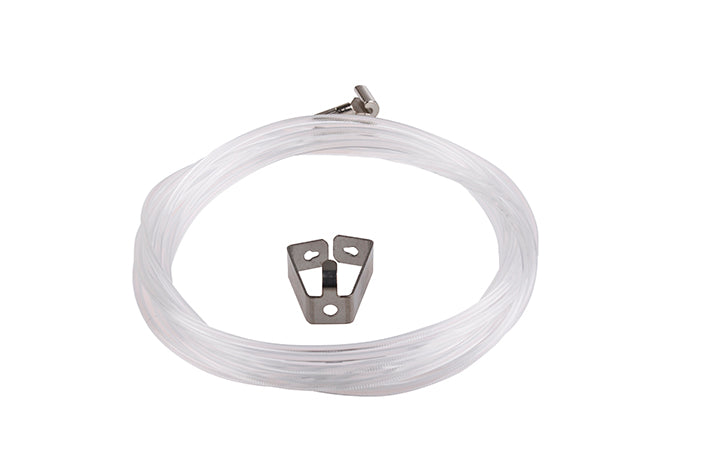 Para cargas até 4 kg: STAS cobra + fio de perlon + smartspring
