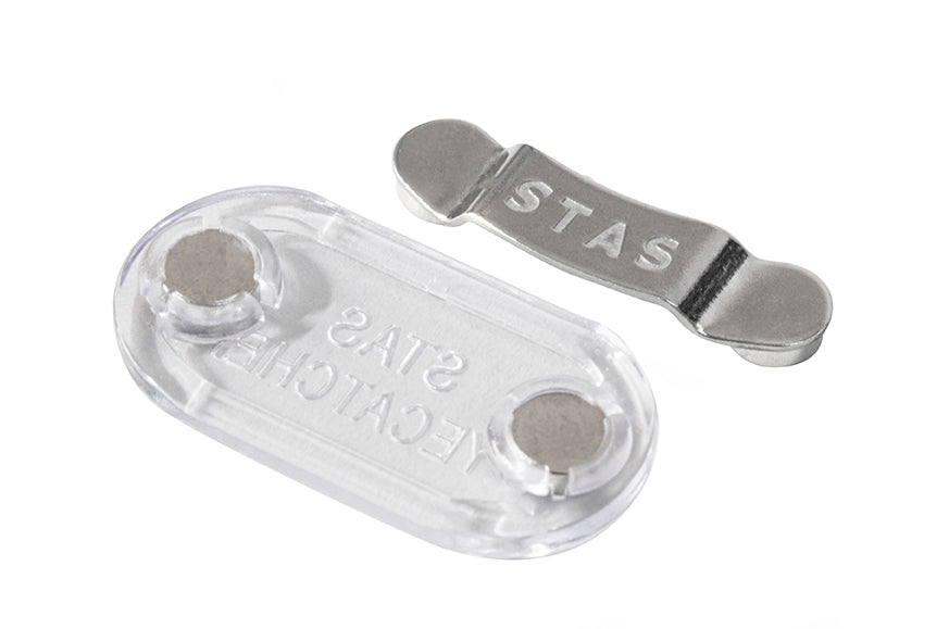 STAS eyecatcher chrome - cabide para óculos | clipe para óculos (2 pinos)