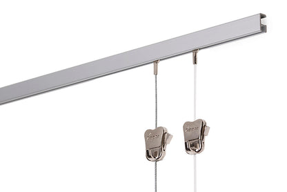 Torne seu ambiente sofisticado com STAS minirail, calha para pendurar quadros suporte até 25 kg.