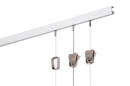 STAS minirail (150 cm) é a calha ideal para pendurar quadros de forma quase invisível.