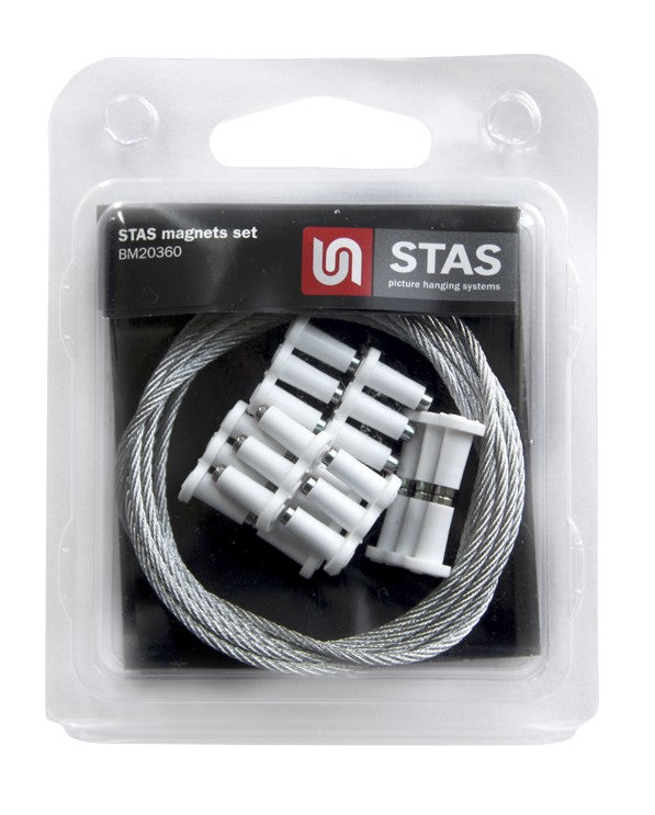 Use STAS magnet para exposição rápida e fácil.