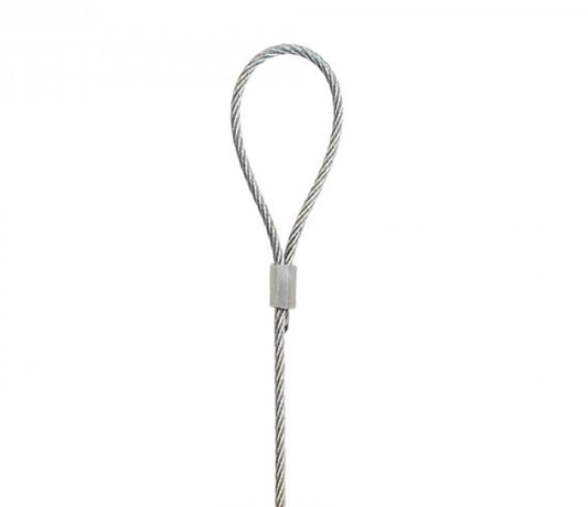 Cabo de aço com presilha da STAS, ideal para acessórios de cabos de aço, suporta até 20kg.