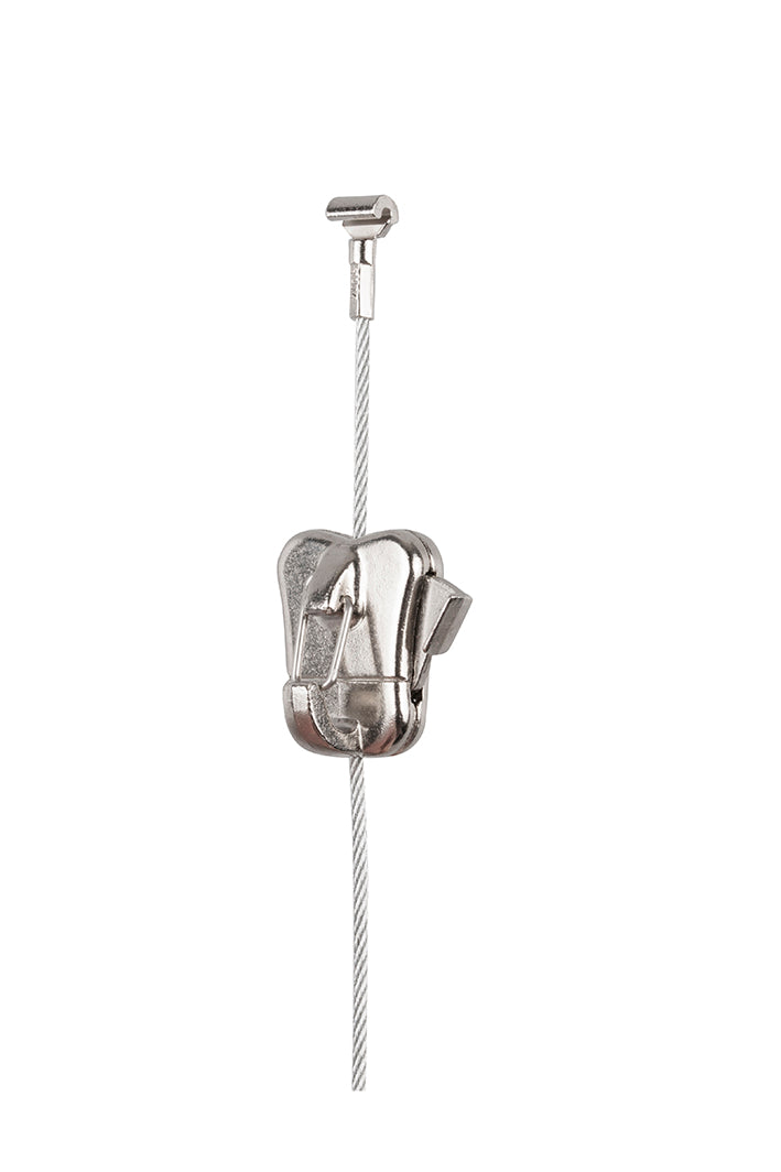 STAS zipper pro: encaixe rápido, para calhas para pendurar quadros con segurança antirroubo até 20 kg.